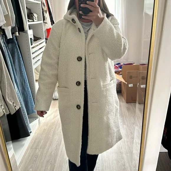 Cream Maxi Coat - Picture 9 of 9